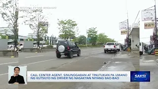 Call center agent, sinunggaban at tinutukan pa umano ng kutsilyo ng driver ng nasakyan... | Saksi