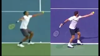 Nick Kyrgios - Imitating Roger Federer