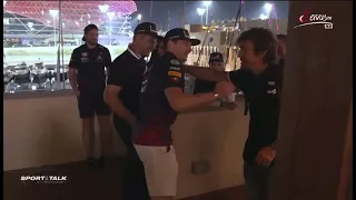 Fernando Alonso congratulate Max Verstappen after Abu Dhabi GP