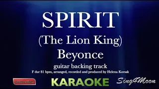 Spirit (The Lion King) guitar karaoke Instrumental Beyonce