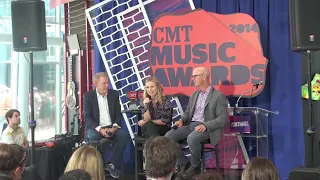 Kristen Bell from the CMT awards 2014 Press Conference