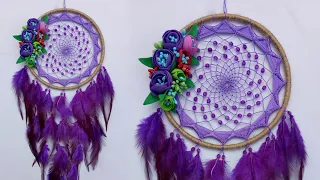 DIY Room Decor | Dream Catcher Wall Hanging Craft!! Atrapasueños colgante de pared (paso a paso)