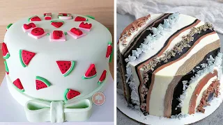 Quick And Creative Cake Decorating Ideas | Awesome Rainbow Cake Compilation | Satisfying Cakes