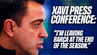 XAVI HERNÁNDEZ ANNOUNCES HE IS TO LEAVE FC BARCELONA ON 30 JUNE