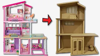 DIY Dollhouse: How to Build a Barbie Dream  House with Cardboard Video