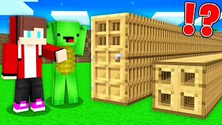 JJ and Mikey Found The LONGEST DOOR vs LONGEST TRAPDOOR in Minecraft Maizen!