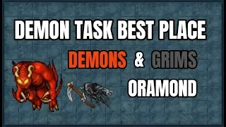 Demon Task The Best Place In Tibia | Demons & Grims Oramond