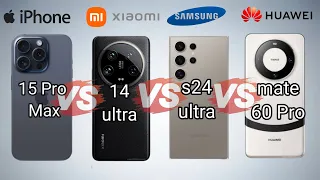 Galaxy S24 Ultra vs. Xiaomi 14 Ultra vs. iPhone 15 Pro Max vs. Huawei Mate 60 Pro-ultimate showdown