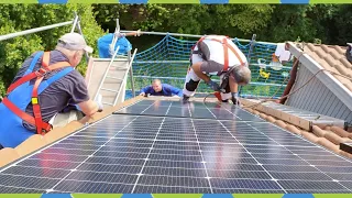 photovoltaik Solaranlage aufs Dach montieren Anleitung Part 1