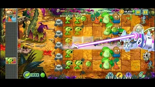 Plants vs Zombies 2 - Jurassic Marsh Day 32 - Fighting Zombot Dinotronic Mechasaur