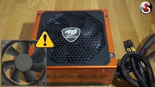 What to do if the power supply fan makes noise or does not work