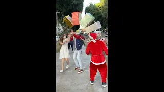 Falling Box Prank Christmas Santa Viral Funny TikTok! part 4