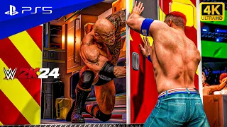 WWE 2K24 - John Cena vs. The Rock | Ambulance Match! Gameplay | PS5™ [4K60]