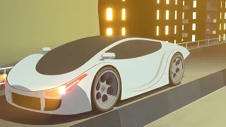 My little Anime style car cinematic scene in blender #mygenerativeera