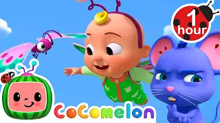 How Can JJ Fly Like a Butterfly? | 1 Hour CoComelon Animal Time Nursery Rhymes