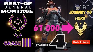 67000 to HERO Part 4 | GENERAL Grade III Onyx | Best-of montage | No commentary | Halo Infinite