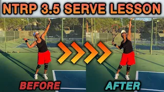 NTRP 3.5 Serve Progressions Private Lesson With Tanya