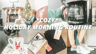 *cozy* holiday morning routine | winter morning in my life: vlogmas 2020 day 15