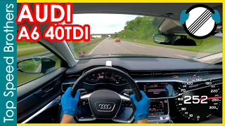 Audi A6 Avant (C8) 40TDI (2021) AUTOBAHN POV TOP SPEED 🚀 #TopSpeedBrothers