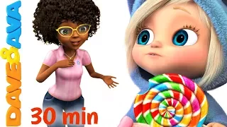 🍭 Ava Ava Yes Mama | Johny Johny Yes Papa | Nursery Rhymes Collection 30 min from Dave and Ava🍭