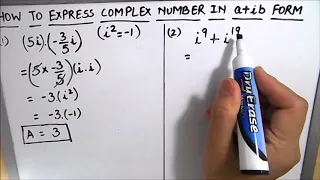 How to express complex number in the form of a+ib / Complex Numbers / Polar form