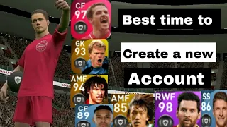 Best time to create a new account in pes 2021