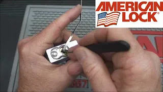(45) American Series 5200 Padlock Picked Open and Gutted