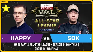 WC3 - [UD] Happy vs Sok [HU] - WB Final - Warcraft 3 All-Star League Season 1 Monthly 1