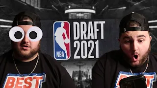 NBA 2021 DRAFT FULL 1ST ROUND PICKS REACTION!