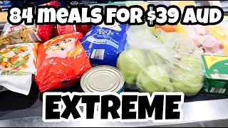 GROCERY BUDGET CHALLENGE ALDI $39 AUD | EMERGENCY EXTREME BUDGET GROCERY HAUL | EXTREME CHEAP WEEK