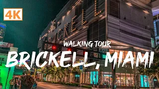 Brickell Miami Downtown Night Walking Tour January 2022 - 4K HDR