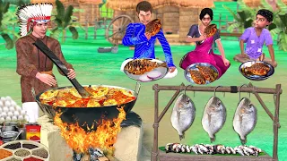 Tribe Fish Curry Recipe Village Style Tasty Fish Cooking Street Food Hindi Kahani Funny Comedy Video