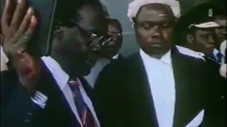 Ugandan history /swearing in of President Obote