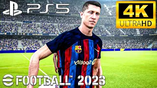 eFootball 2023 | Barcelona vs Inter de Milán | PS5 Gameplay 4K 60FPS HDR