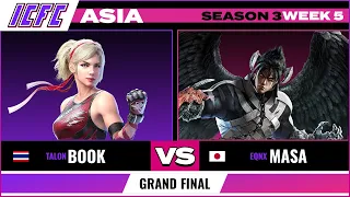 Book (Lidia) vs Masa (Devil Jin) Grand Final ICFC TEKKEN ASIA: Season 3 Week 5
