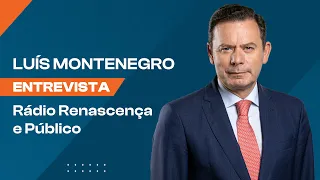 Luís Montenegro em entrevista à RR e ao Público