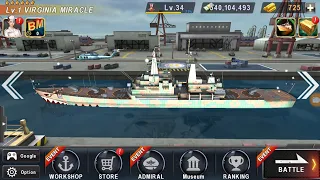 WARSHIP BATTLE NEW UPDATE- New VIRGINIA MIRACLE BOSS ATTACK 1 TO 13 6 STAR MUST WATCHING FRIEND