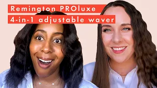 Testing the Remington Proluxe 4 in 1 Hair Waver on different hair types | Tutorial and Review