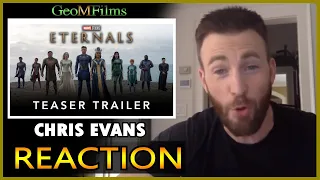 Chris Evans REACTION Eternals Trailer Dub