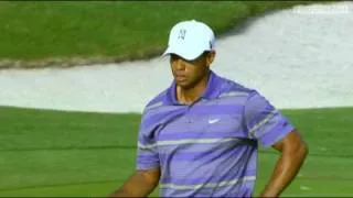 Tiger Woods bogeys 18th hole on Saturday at Arnold Palmer Invitational