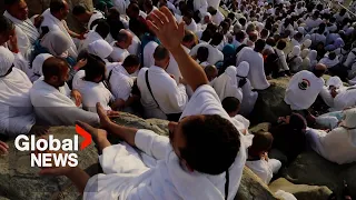 Hajj pilgrimage: Millions of Muslims celebrate Arafa on Saudi Arabia's Mount of Mercy