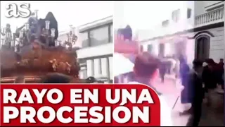 SEMANA SANTA | Un RAYO cae en MEDIO de una PROCESIÓN en CÁDIZ