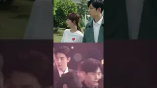 The same jealous expression  on and off screen 🤭 #TheOathOfLove #XiaoZhan #YangZi #cdrama #shorts