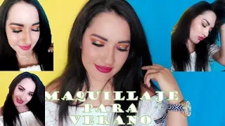 MAQUILLAJE COLORIDO PARA VERANO 🌴 💄☀ | Nixaha♡