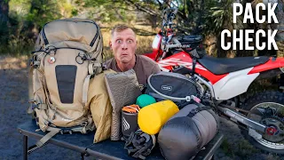 Moto Camping With Just A Backpack?.. My "Sorta-Light" Dirt Bike Backpacking Kit 2023