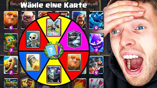 😱🤯GLÜCKSRAD MEGA AUSWAHL CHALLENGE ESKALIERT... | Clash Royale Deutsch