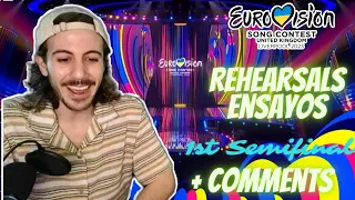 REACTION +comments Eurovision 2023 (SUBTITL) 2nd REHEARSAL Semifinal 1 MY TOP 15 | ANALISIS Ensayo