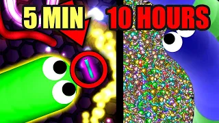 10 HOURS Playing Slither.io | How to become a Pro?