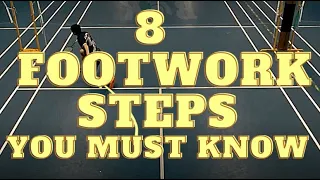 EIGHT FOOTWORK STEPS to Make You A FASTER Badminton Player!