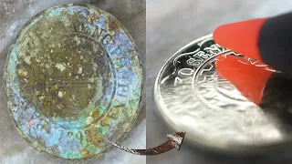 필리핀 바다에서 건져온 5페소 / 동전닦기 / restoration / metal polishing